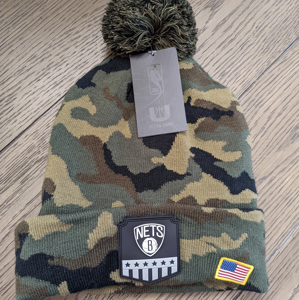 🔥NBA Brooklyn Nets Camo Beanie